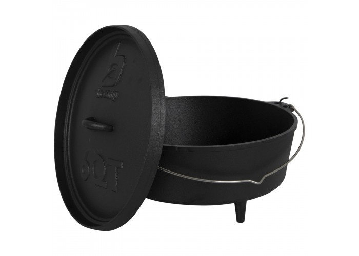 Казан з кришкою Bo-Camp Dutch Oven Cast Iron 31 cm / 5 L Black (2122410)