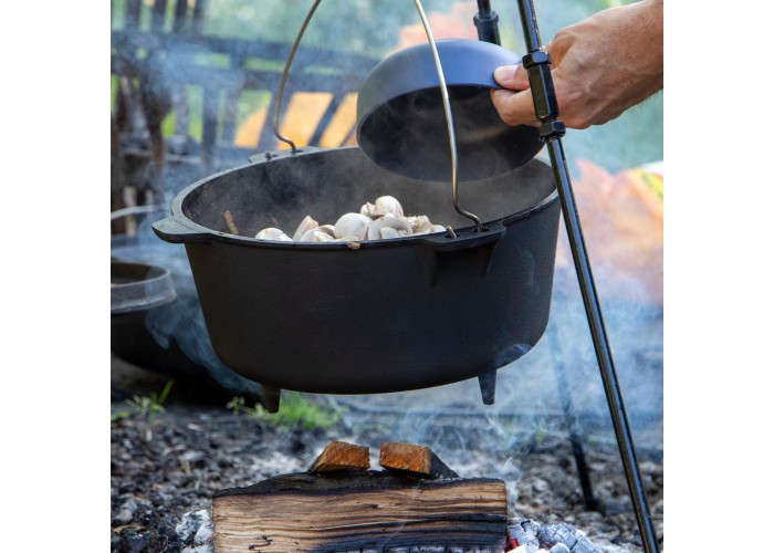 Казан з кришкою Bo-Camp Dutch Oven Cast Iron 31 cm / 5 L Black (2122410)