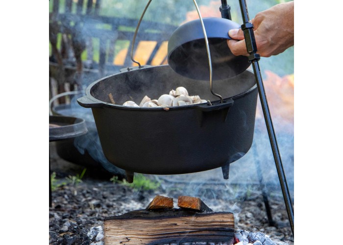 Казан з кришкою Bo-Camp Dutch Oven Cast Iron 31 cm / 7.1 L Black (2122415)