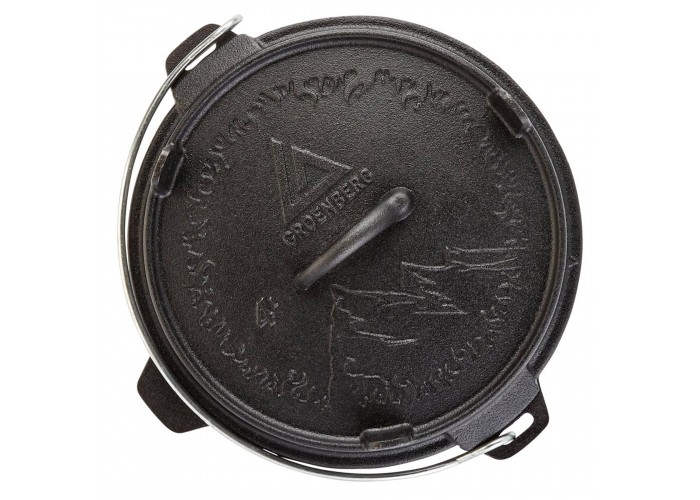 Казан з кришкою Groenberg Askja Pot 25 cm / 4 L Black (266016)