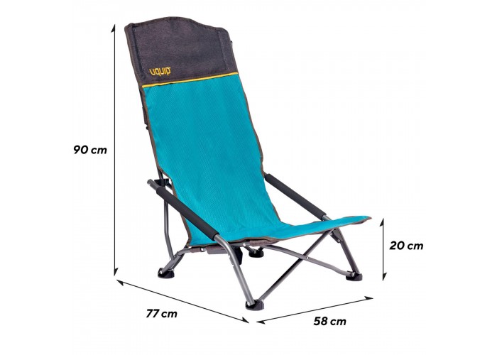 Крісло розкладне Uquip Sandy XL Blue/Grey (244030)
