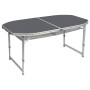 Стіл Bo-Camp Case Model Oval 150x80 cm Grey (1404399)