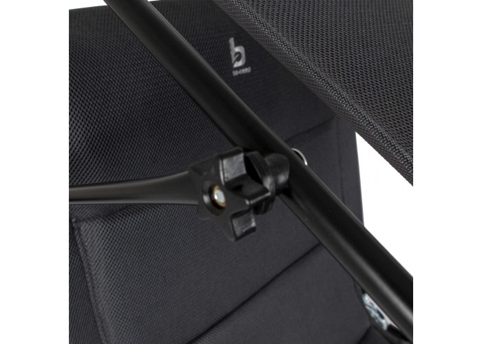 Ліжко розкладне Bo-Camp Sun Lounger With Sunscreen 5 Positions Grey (1304492)