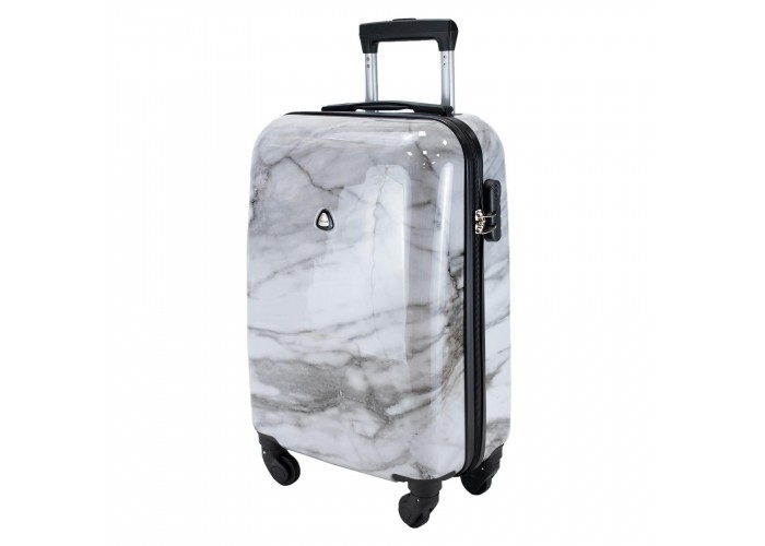 Валіза Semi Line 20" (S) White Marble (T5731-1)
