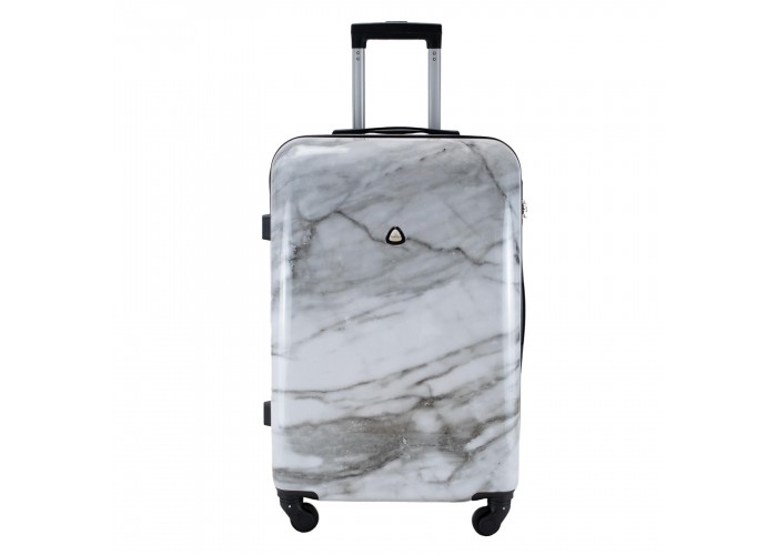 Валіза Semi Line 24" (M) White Marble (T5731-2)