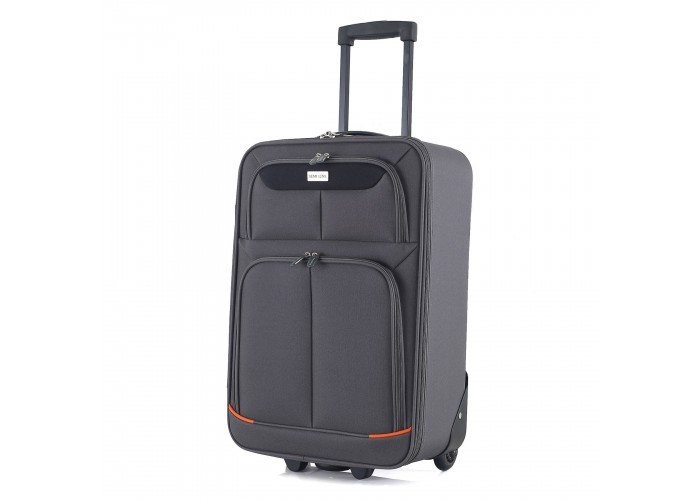 Валіза Semi Line 20" (S) Grey/Orange Lines (T5754-1)