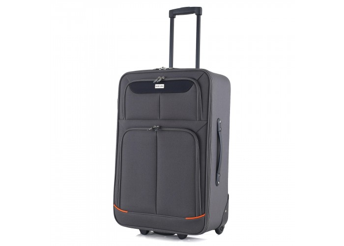 Валіза Semi Line 24" (M) Grey/Orange Lines (T5754-2)