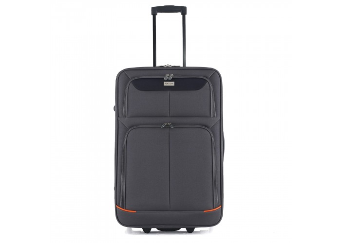 Валіза Semi Line 24" (M) Grey/Orange Lines (T5754-2)