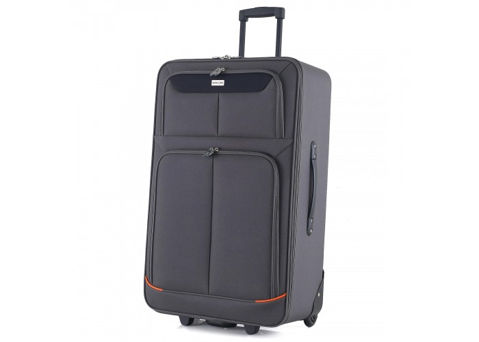 Валіза Semi Line 28" (L) Grey/Orange Lines (T5754-3)