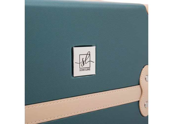 Бьюті-кейс Semi Line 10L Green-Navy (T5838-1)