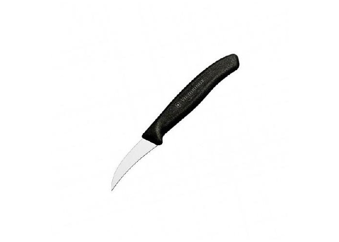 Ніж кухонний Victorinox SwissClassic Shaping для чищення чорний (Vx67503)