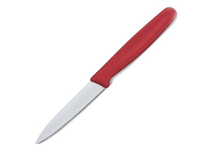 Ніж Кухонний Victorinox Paring 10см хвиль.з черв.ручкою 5.0731