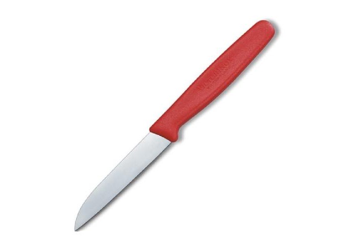 Ніж кухонний Victorinox Paring для чищення 8 см червоний (Vx50401)