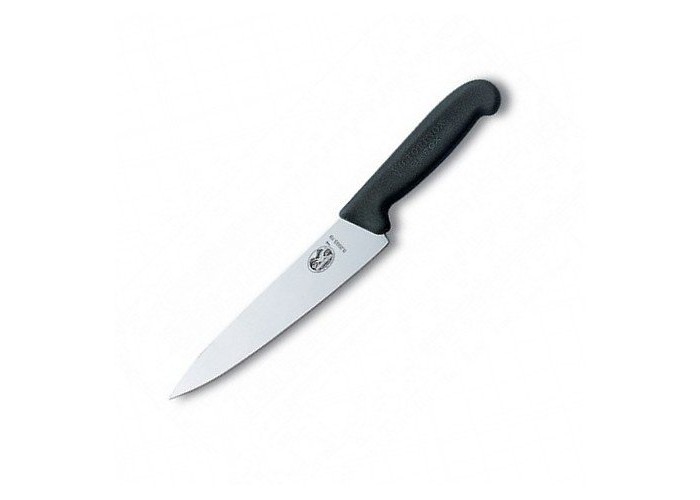 Ніж кухонний Victorinox Fibrox Carving обробний 15 см чорний (Vx52003.15)