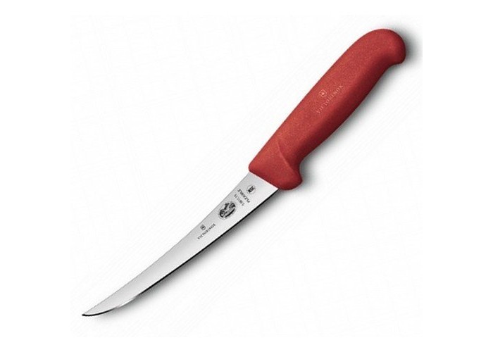 Ніж кухонний Victorinox Fibrox Boning Flex обваловувальний 15 см червоний (Vx56611.15)