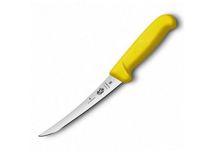 Ніж кухонний Victorinox Fibrox Boning Flex обваловувальний 15 см жовтий (Vx56618.15)