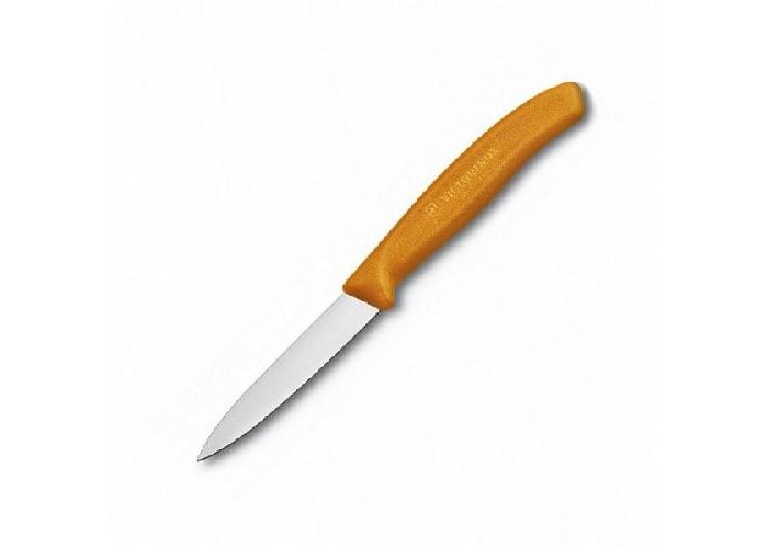 Ніж кухонний Victorinox SwissClassic Paring  помаранчевий (Vx67606.L119)