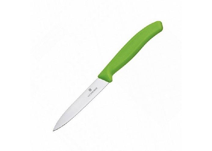 Ніж кухонний Victorinox SwissClassic Paring 10 см зелений (Vx67706.L114)