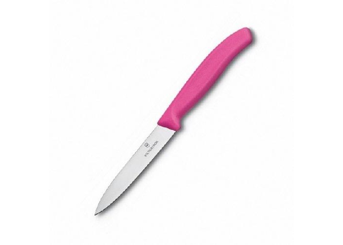 Ніж кухонний Victorinox SwissClassic Paring 10 см рожевий (Vx67706.L115)