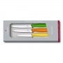 Набір кухонний Вікторінокс SwissClassic Paring Set 3 ножа з черв / Помар / зел.ручкою (8,10,11см)