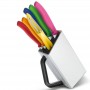 Набор кухонный Victorinox SwissClassic Utility Block 6шт с цветными ручками с подставкой (Vx67127.6L