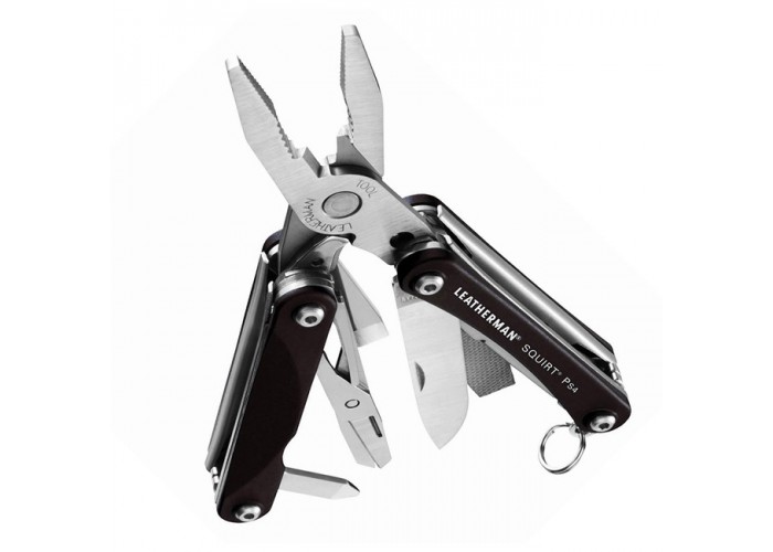 Мультиінструмент LEATHERMAN Squirt PS4 BLACK, картонна коробка