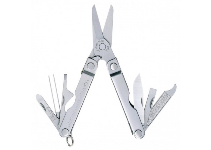Мультитул Leatherman Micra, подарункова коробка сірий 64380082N