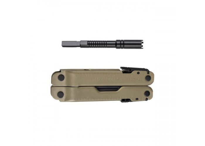 832762 Мультиінструмент LEATHERMAN Super Tool 300M BLACK/COYOTE, чохол MOLLE (черн), карт. кор.