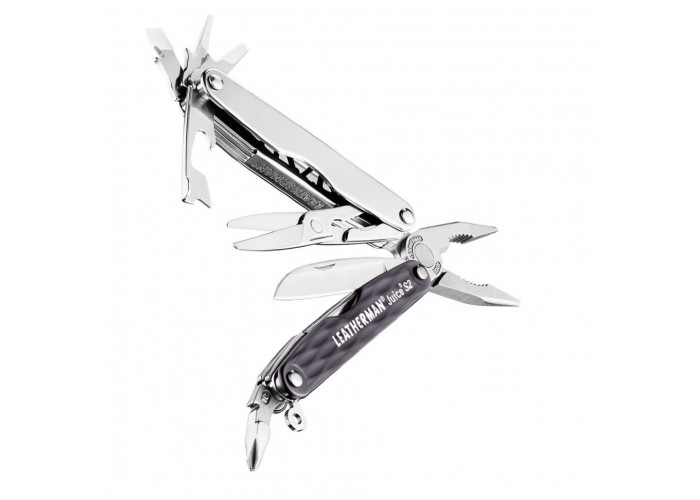 831944 Мультитул Leatherman Juice S2- Granite gray, шкір. чохол, карт.коробка