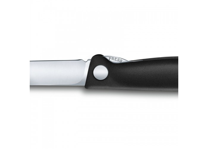Кухонный нож Victorinox SwissClassic Foldable Paring 11см закругл.нос, с черн. ручкой (блистер)