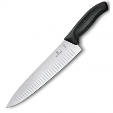 Кухонный нож Victorinox SwissClassic Carving 25см рифл. с черн. ручкой (GB)