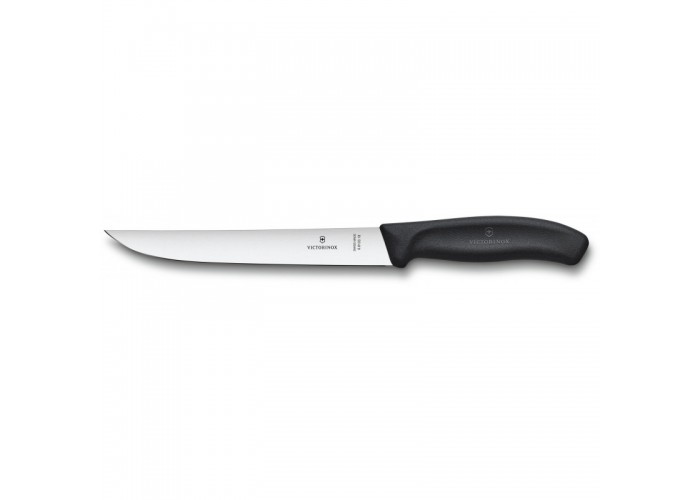 Кухонный нож Victorinox SwissClassic Carving 18см с черн. ручкой (блистер)