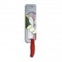 Кухонный нож Victorinox SwissClassic Santoku 17см рифл. с крас. ручкой (блистер)