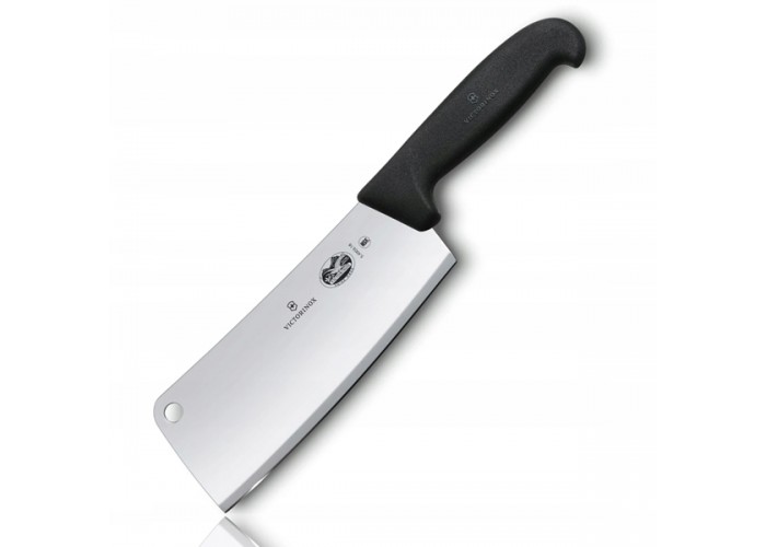 Кухонний ніж Victorinox Fibrox Cleaver 19см великий для м'яса із чорн. ручкою