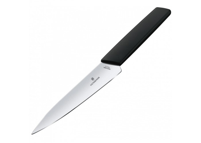 ДубльКухонный нож Victorinox Swiss Modern Kitchen 15см с черн. ручкой (блистер)