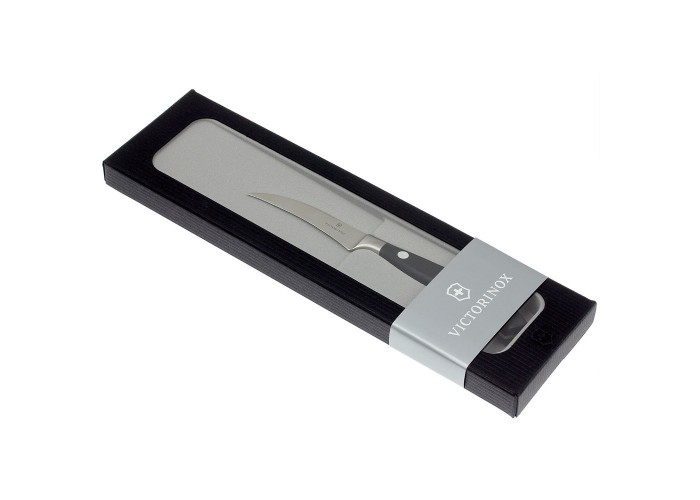 Кухонный нож Victorinox Grand Maitre Shaping 8см изогн. с черн. ручкой (GB)