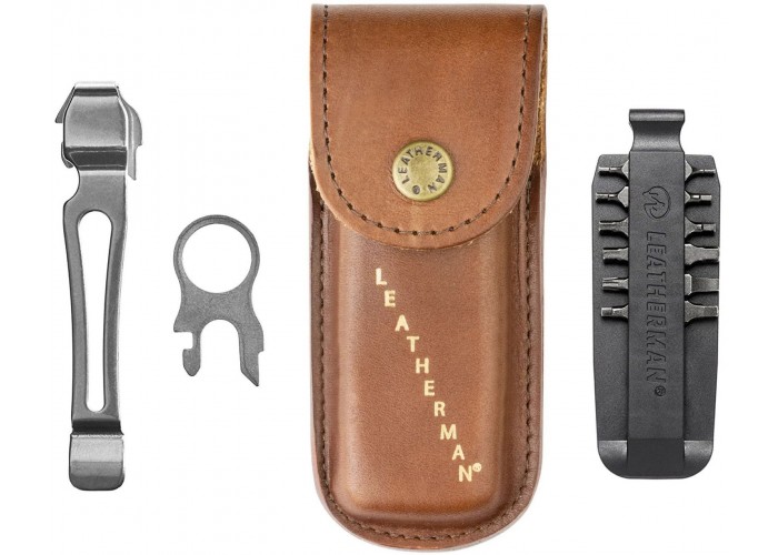 Мультиінструмент Leatherman CHARGE PLUS, шкіряний чохол, карт. кор., метрич. біти