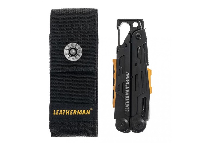 Мультиінструмент LEATHERMAN SIGNAL BLACK, синтетичний чохол, картонна коробка
