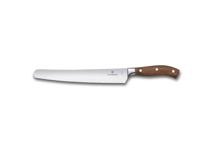 Кухонный нож Grand Maitre Wood Bread  26см волн. для хлеба с дерев. ручкой (GB)