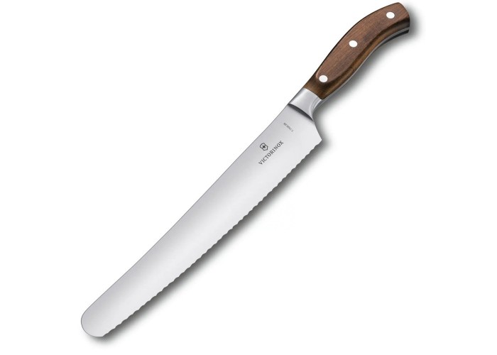 Кухонный нож Grand Maitre Wood Bread  26см волн. для хлеба с дерев. ручкой (GB)