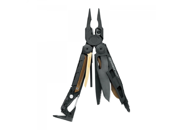 Мультиінструмент Leatherman Mut-Black, чехол Molle (коричневий), картонна коробка