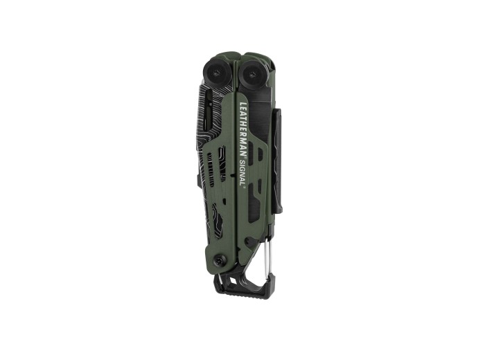 Мультиінструмент Leatherman SIGNAL GREEN TOPO, синтетичний чохол,  картонна коробка