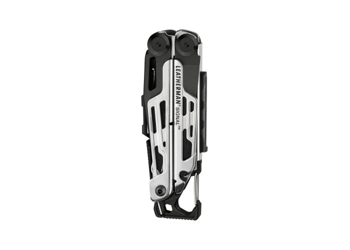 Мультиінструмент Leatherman SIGNAL BLACK & SILVER, синтетичний чохол, картонна коробка