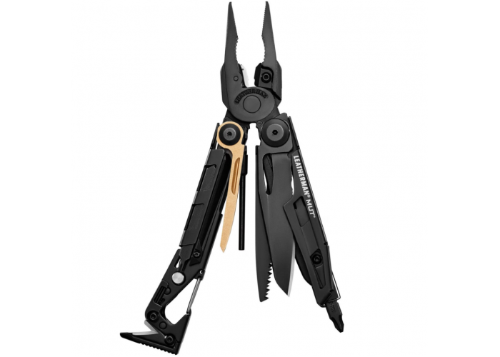 Мультиінструмент Leatherman Mut Black, чохол Molle (олива), картонна коробка