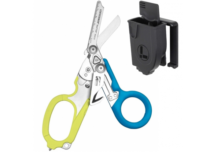 Ножиці Leatherman Raptor Rescue, жовто-блакитні, utility чохол