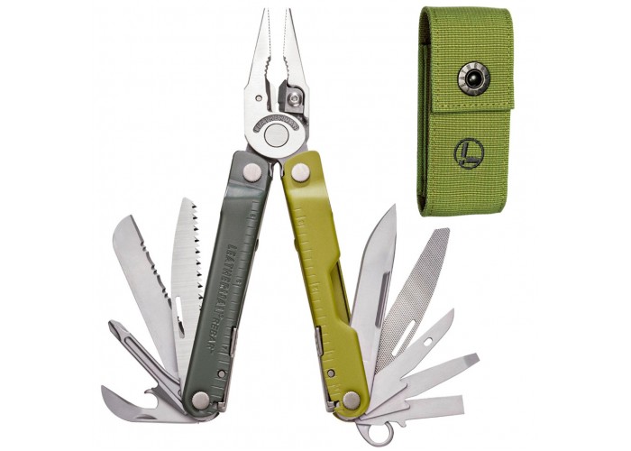 Мультиінструмент Leatherman Rebar Mossy Slate, нейлоновий чохол