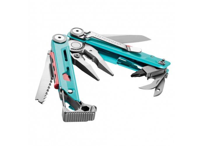 Мультиінструмент Leatherman Signal Aqua Silver, нейлоновий чохол