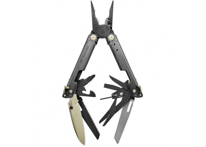 Мультиінструмент Leatherman ARC Obsidian Limited, шкіряний чохол, біти