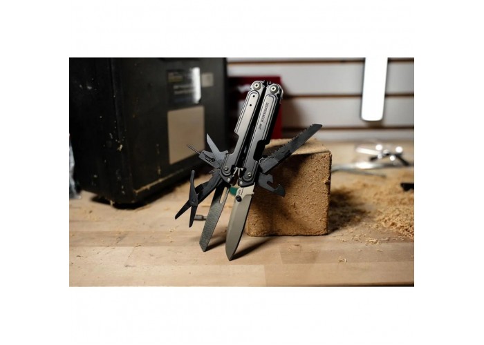 Мультиінструмент Leatherman ARC Obsidian Limited, шкіряний чохол, біти