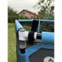 Батут Atleto  160 см з сіткою, синій KRB03